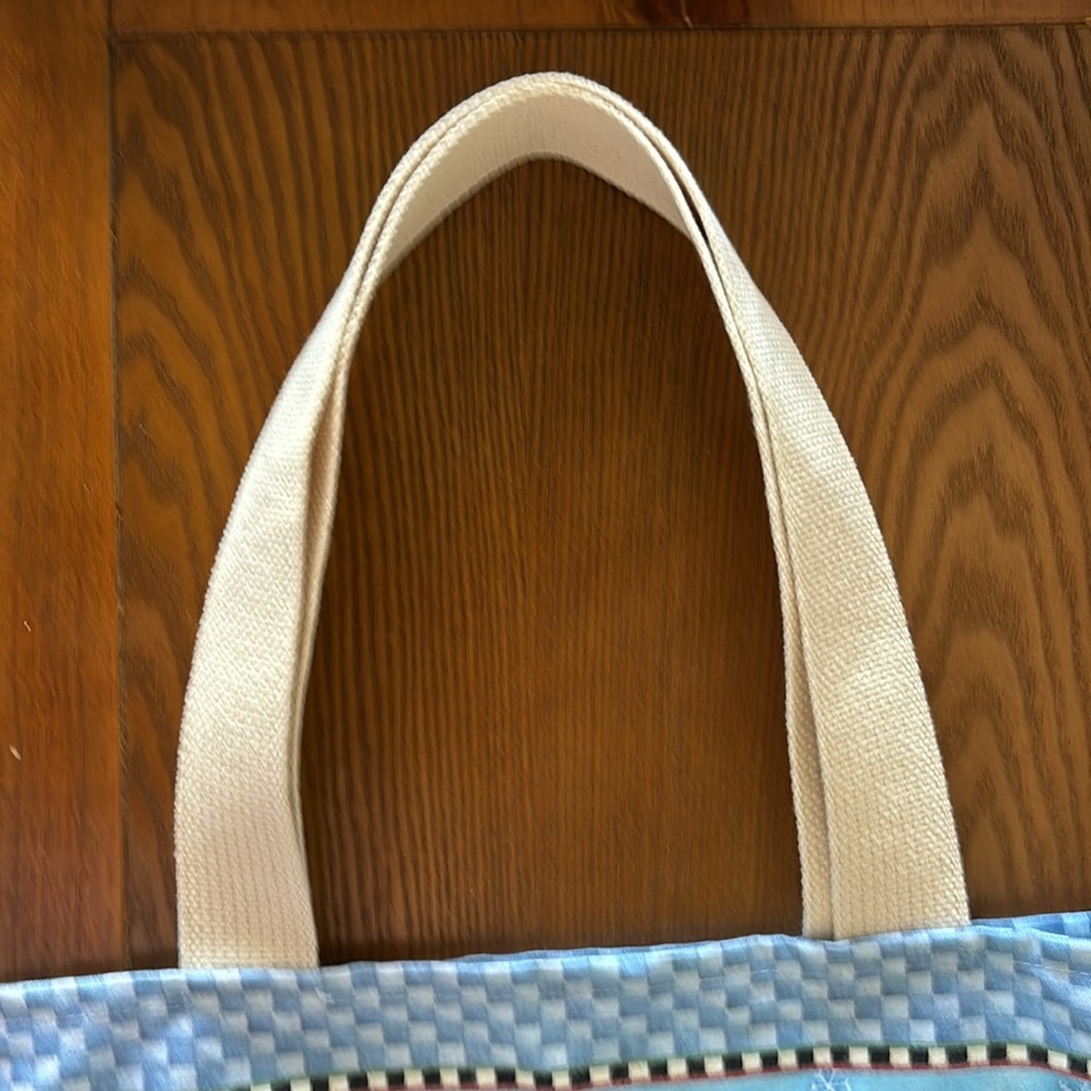 ❄️☃️DEBBIE MUMM SNOWMAN COTTON CANVAS TOTE by Fiddler’s Elbow - Picture 4 of 7